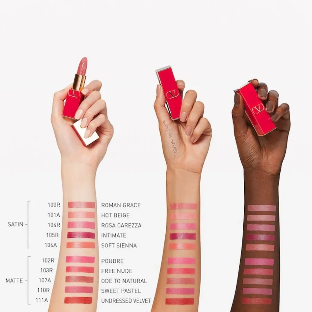 $14 Discount ❤️VALENTINO  #106A SOFT SIENNA Rosso Refillable Lipstick ✨ NIB